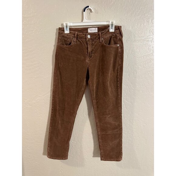 Dear John Denim - Dear John Blaire Corduroy High Rise Straight Cotton & Spandex Brown Retro Jeans